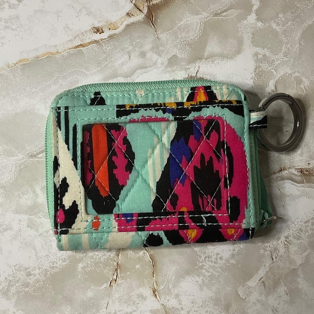 Vera Bradley Multicolor Keychain ID  Case Wallet